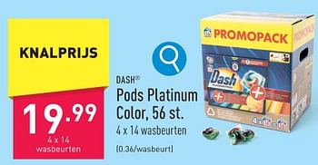 Promoties Pods platinum color - Dash - Geldig van 29/01/2024 tot 03/02/2024 bij Aldi