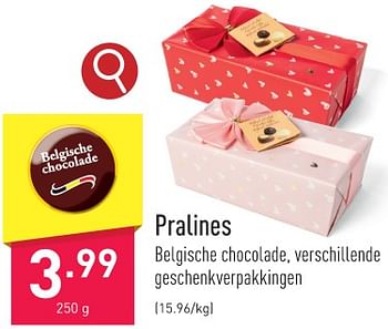 Promoties Pralines - Huismerk - Aldi - Geldig van 29/01/2024 tot 03/02/2024 bij Aldi