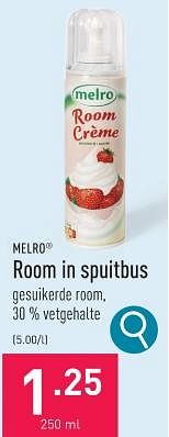Promoties Room in spuitbus - MELRO - Geldig van 29/01/2024 tot 03/02/2024 bij Aldi