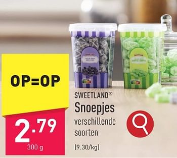 Promoties Snoepjes - Sweetland - Geldig van 29/01/2024 tot 03/02/2024 bij Aldi