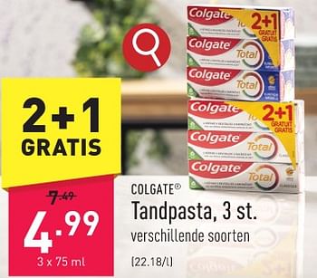 Promoties Tandpasta - Colgate - Geldig van 29/01/2024 tot 03/02/2024 bij Aldi