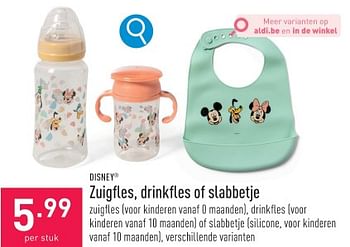 Promoties Zuigfles, drinkfles of slabbetje - Disney - Geldig van 29/01/2024 tot 03/02/2024 bij Aldi