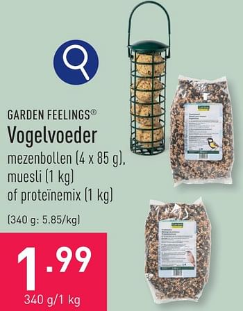Promoties Vogelvoeder - Garden Feelings - Geldig van 29/01/2024 tot 03/02/2024 bij Aldi