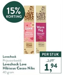 Lovechock love hibiscus cacao nibs