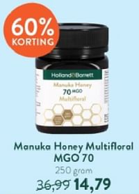 Manuka honey multifloral mgo 70-Huismerk - Holland & Barrett