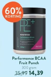 Performance bcaa fruit punch-PE Nutrition