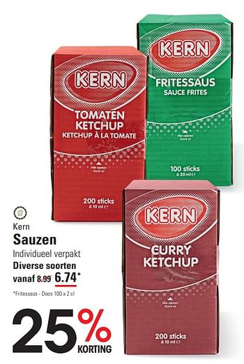 Promoties Kern sauzen - Kern - Geldig van 25/01/2024 tot 19/02/2024 bij Sligro