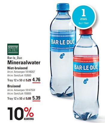 Promoties Bar-le_duc mineraalwater - bar le duc - Geldig van 25/01/2024 tot 19/02/2024 bij Sligro