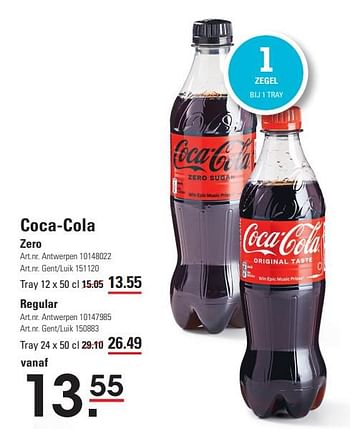 Promoties Coca-cola - Coca Cola - Geldig van 25/01/2024 tot 19/02/2024 bij Sligro