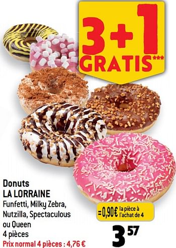 Promotions Donuts la lorraine - La Lorraine - Valide de 24/01/2024 à 30/01/2024 chez Match