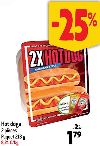 Promotions Hot dogs - Produit maison - Match - Valide de 24/01/2024 à 30/01/2024 chez Match