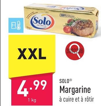 Promotions Margarine - Solo - Valide de 29/01/2024 à 03/02/2024 chez Aldi