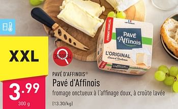 Promotions Pavé d`affinois - Produit maison - Aldi - Valide de 29/01/2024 à 03/02/2024 chez Aldi