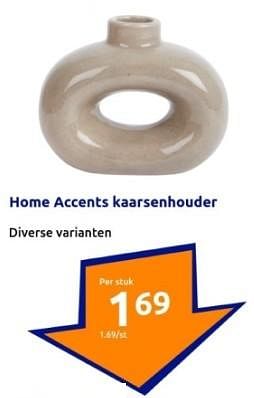 Promoties Home accents kaarsenhouder - Home Accents - Geldig van 24/01/2024 tot 30/01/2024 bij Action
