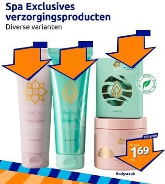 Promoties Spa exclusives verzorgingsproducten bodyscrub - Spa Exclusives - Geldig van 24/01/2024 tot 30/01/2024 bij Action