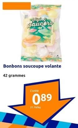 Promoties Bonbons soucoupe volante - Huismerk - Action - Geldig van 24/01/2024 tot 30/01/2024 bij Action