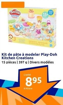 Promotions Kit de pate a modeler play-doh kitchen creations - Play-Doh - Valide de 24/01/2024 à 30/01/2024 chez Action