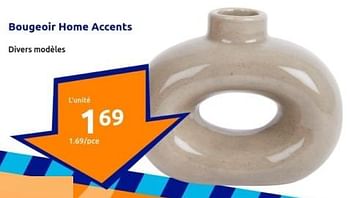 Promotions Bougeoir home accents - Home Accents - Valide de 24/01/2024 à 30/01/2024 chez Action