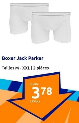 Promotions Boxer jack parker - Jack Parker - Valide de 24/01/2024 à 30/01/2024 chez Action
