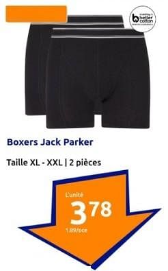 Promotions Boxers jack parker - Jack Parker - Valide de 24/01/2024 à 30/01/2024 chez Action