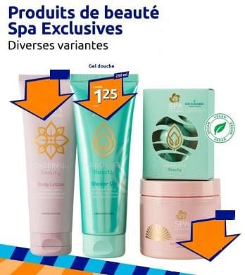 Promotions Produits de beauté spa exclusives gel douche - Spa Exclusives - Valide de 24/01/2024 à 30/01/2024 chez Action