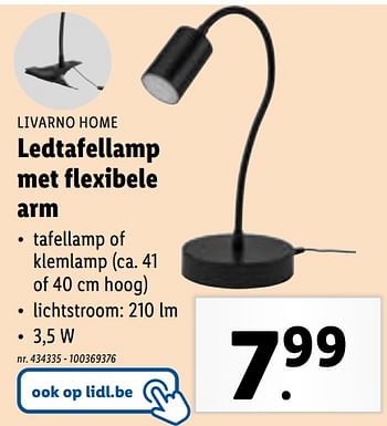 Promoties Ledtafellamp met flexibele arm - Livarno - Geldig van 31/01/2024 tot 06/02/2024 bij Lidl