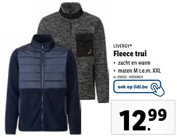 Promoties Fleece trui - Livergy - Geldig van 31/01/2024 tot 06/02/2024 bij Lidl