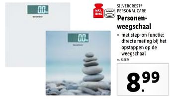 Promoties Silvercrest personal care personenweegschaal - SilverCrest - Geldig van 31/01/2024 tot 06/02/2024 bij Lidl