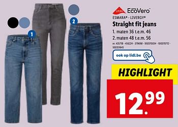 Promoties Straight fit jeans - Huismerk - Lidl - Geldig van 31/01/2024 tot 06/02/2024 bij Lidl