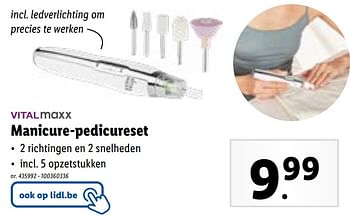 Promoties Vitalmaxx manicure-pedicureset - Vitalmaxx - Geldig van 31/01/2024 tot 06/02/2024 bij Lidl