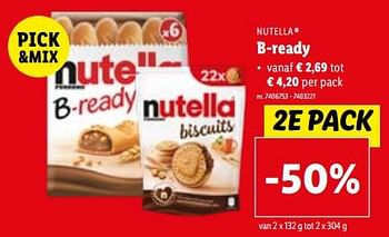 Promoties B-ready - Nutella - Geldig van 31/01/2024 tot 06/02/2024 bij Lidl