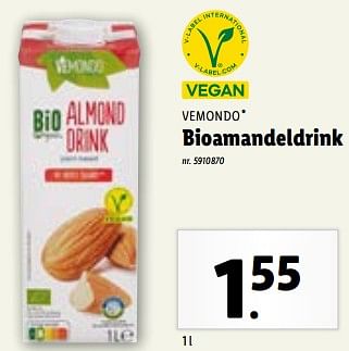 Promoties Bioamandeldrink - Vemondo - Geldig van 31/01/2024 tot 06/02/2024 bij Lidl