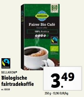 Promoties Biologische fairtradekoffie - Bellarom - Geldig van 31/01/2024 tot 06/02/2024 bij Lidl