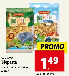 Promoties Biopasta - Combino - Geldig van 31/01/2024 tot 06/02/2024 bij Lidl