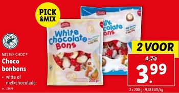 Promoties Choco bonbons - Mister Choc - Geldig van 31/01/2024 tot 06/02/2024 bij Lidl