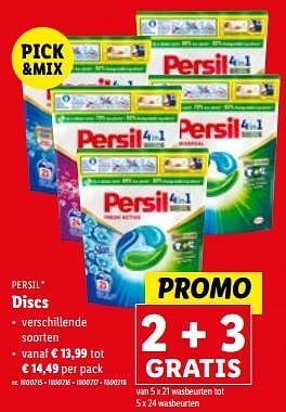Promoties Discs - Persil - Geldig van 31/01/2024 tot 06/02/2024 bij Lidl