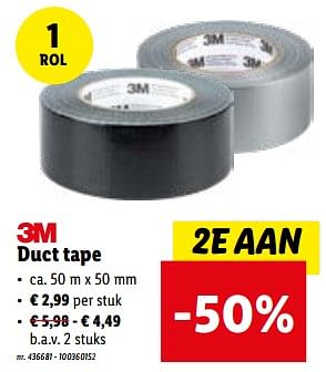 Promoties Duct tape - 3M - Geldig van 31/01/2024 tot 06/02/2024 bij Lidl