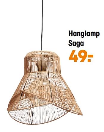 Promoties Hanglamp saga - Huismerk - Kwantum - Geldig van 29/01/2024 tot 11/02/2024 bij Kwantum