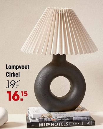 Promoties Lampvoet cirkel - Huismerk - Kwantum - Geldig van 29/01/2024 tot 11/02/2024 bij Kwantum