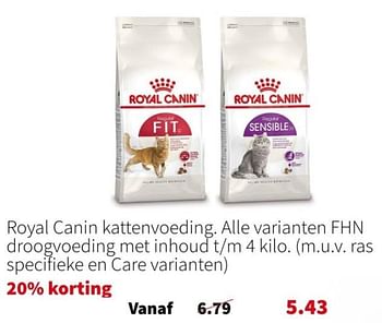 Promoties Royal canin kattenvoeding - Royal Canin - Geldig van 29/01/2024 tot 04/02/2024 bij Intratuin