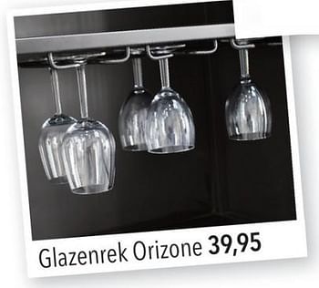 Promoties Glazenrek orizone - Huismerk - Pronto Wonen - Geldig van 29/01/2024 tot 03/02/2024 bij Pronto Wonen
