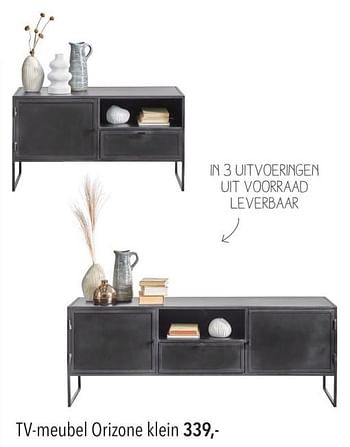 Promoties Tv-meubel orizone klein - Huismerk - Pronto Wonen - Geldig van 29/01/2024 tot 03/02/2024 bij Pronto Wonen