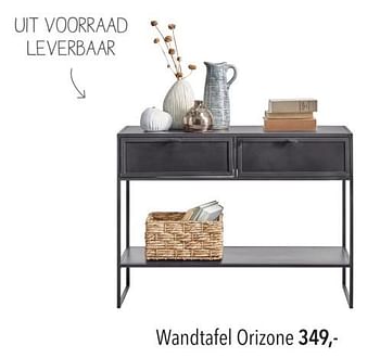 Promoties Wandtafel orizone - Huismerk - Pronto Wonen - Geldig van 29/01/2024 tot 03/02/2024 bij Pronto Wonen