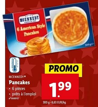 Promotions Pancakes - Mcennedy - Valide de 31/01/2024 à 06/02/2024 chez Lidl