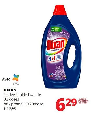 Promotions Dixan lessive liquide lavande - Dixan - Valide de 01/02/2024 à 14/02/2024 chez Spar (Colruytgroup)