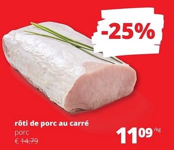 Promotions Rôti de porc au carré - Produit Maison - Spar Retail - Valide de 01/02/2024 à 14/02/2024 chez Spar (Colruytgroup)