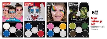Promoties Aqua make-up set - Huismerk - Euroshop - Geldig van 26/01/2024 tot 18/02/2024 bij Euro Shop