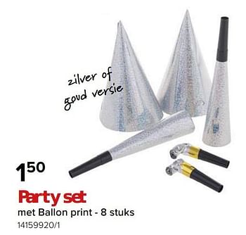 Promoties Party set - Huismerk - Euroshop - Geldig van 26/01/2024 tot 18/02/2024 bij Euro Shop