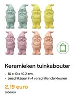 Promoties Keramieken tuinkabouter - Huismerk - Ava - Geldig van 29/01/2024 tot 31/07/2024 bij Ava