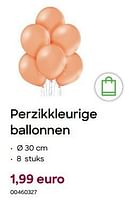 Promoties Perzikkleurige ballonnen - Huismerk - Ava - Geldig van 29/01/2024 tot 31/07/2024 bij Ava